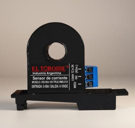 Sensor de corriente RSEC-XXXAAC-10VDC-TRUE-RMS-D12, mide corriente alterna y continua - sensor toroidal True RMS