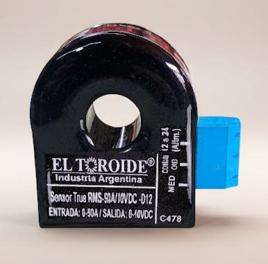 Sensor de corriente RSEC-XXXAAC-10VDC-TRUE-RMS-D12, mide alterna y continua - sensor de corriente True RMS