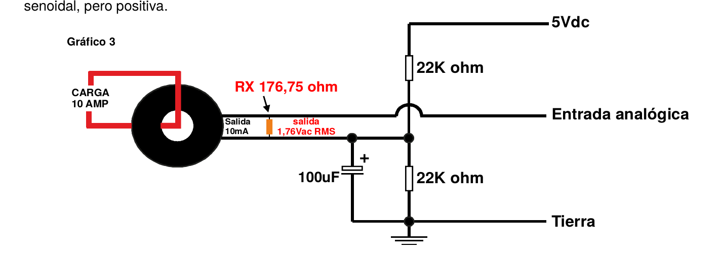 Diagrama de conexión del sensor RSR-1000 a microchip o Arduino